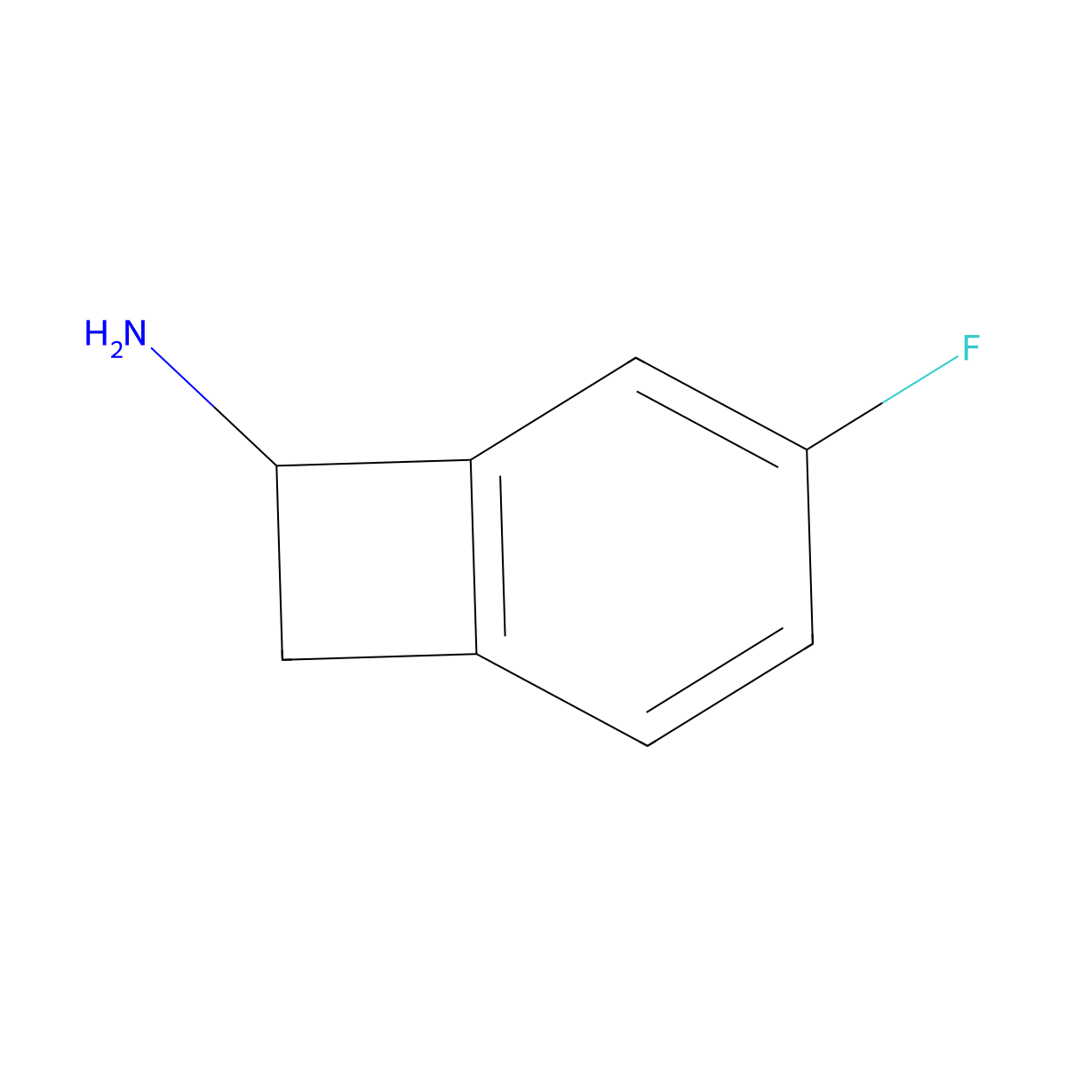 4-Fluorobicyclo[4.2.0]octa-1,3,5-trien-7-amine molecular structure, CAS 1781121-63-8