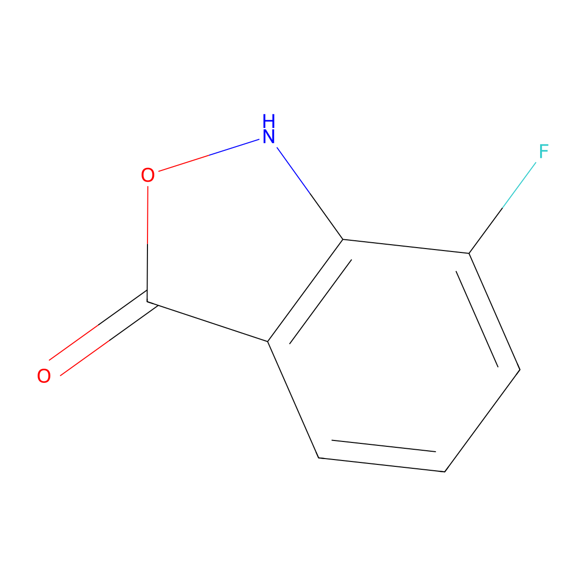 7-Fluorobenzo[c]isoxazol-3(1H)-one molecular structure, CAS 1781130-52-6