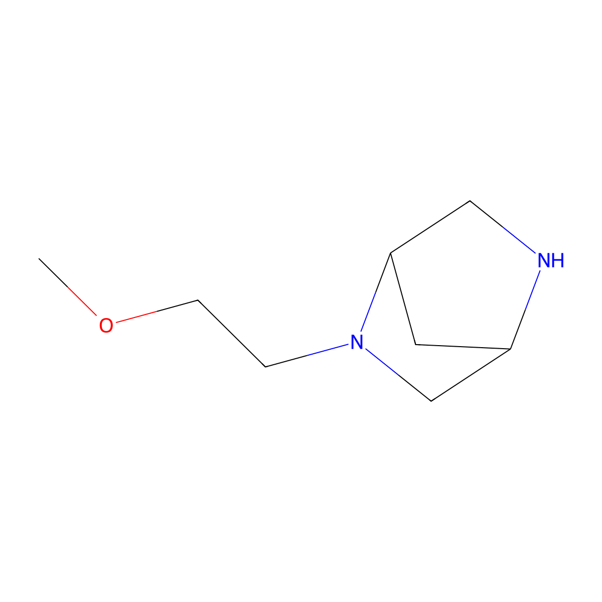 2-(2-Methoxyethyl)-2,5-diazabicyclo[2.2.1]heptane molecular structure, CAS 1781139-33-0