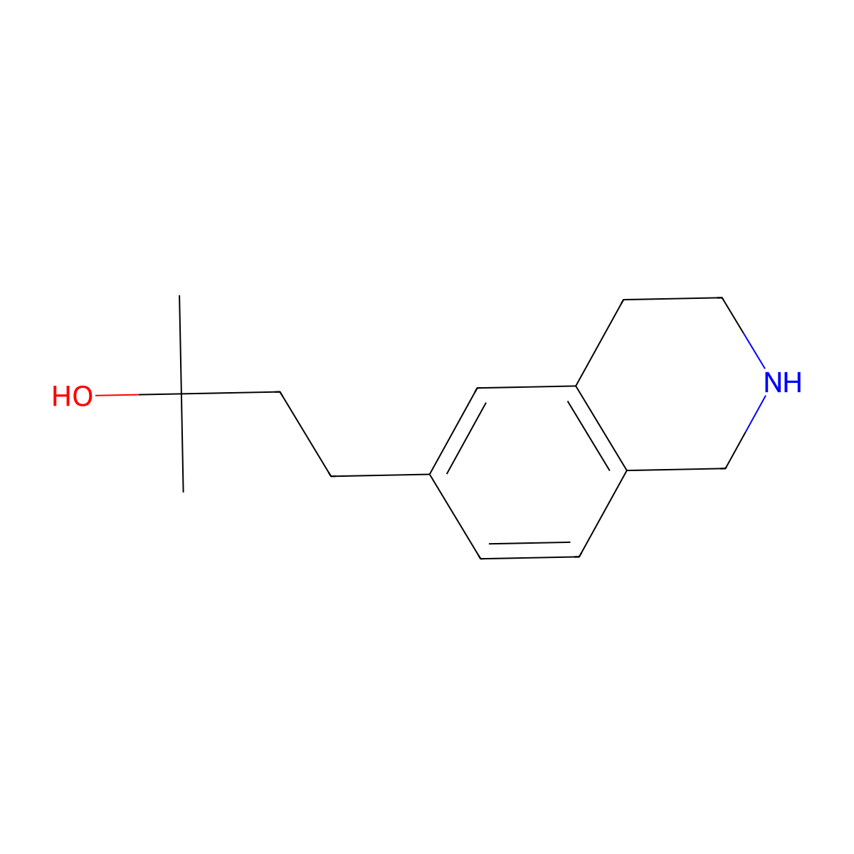 2-Methyl-4-(1,2,3,4-tetrahydroisoquinolin-6-yl)butan-2-ol molecular structure, CAS 1781139-43-2