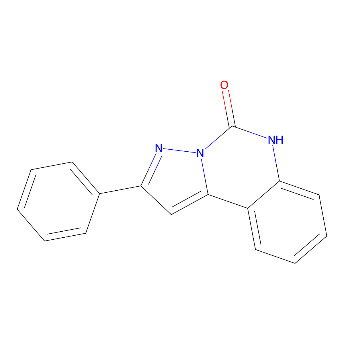 2-Phenylpyrazolo[1,5-C]quinazolin-5(6H)-one molecular structure, CAS 178114-20-0