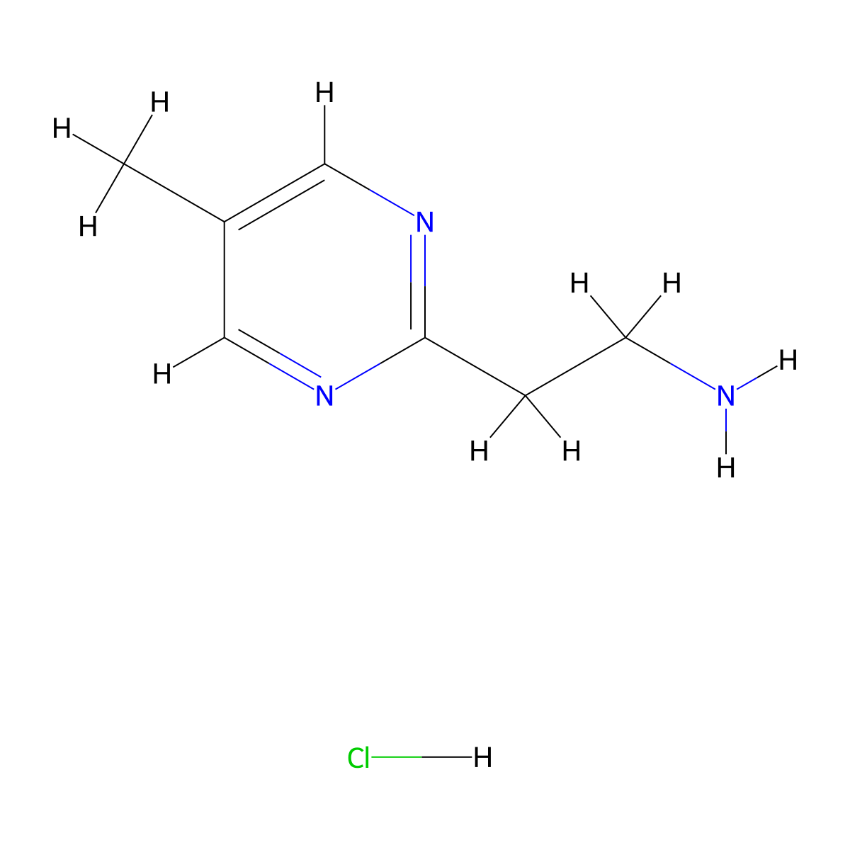 2-(5-Methylpyrimidin-2-yl)ethan-1-amine hydrochloride molecular structure, CAS 1781140-04-2