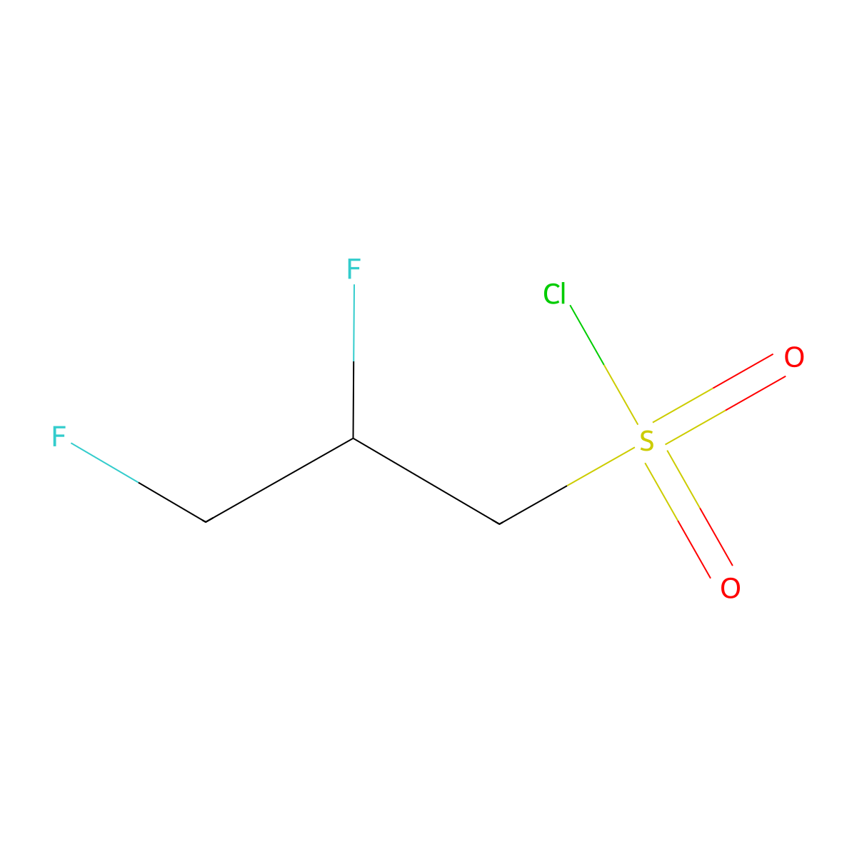 2,3-Difluoropropane-1-sulfonyl chloride molecular structure, CAS 1781156-70-4