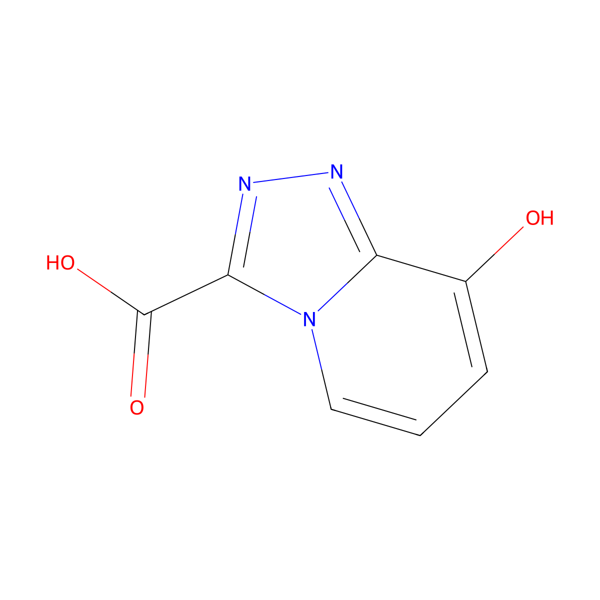 8-Hydroxy-[1,2,4]triazolo[4,3-a]pyridine-3-carboxylic acid molecular structure, CAS 1781156-95-3