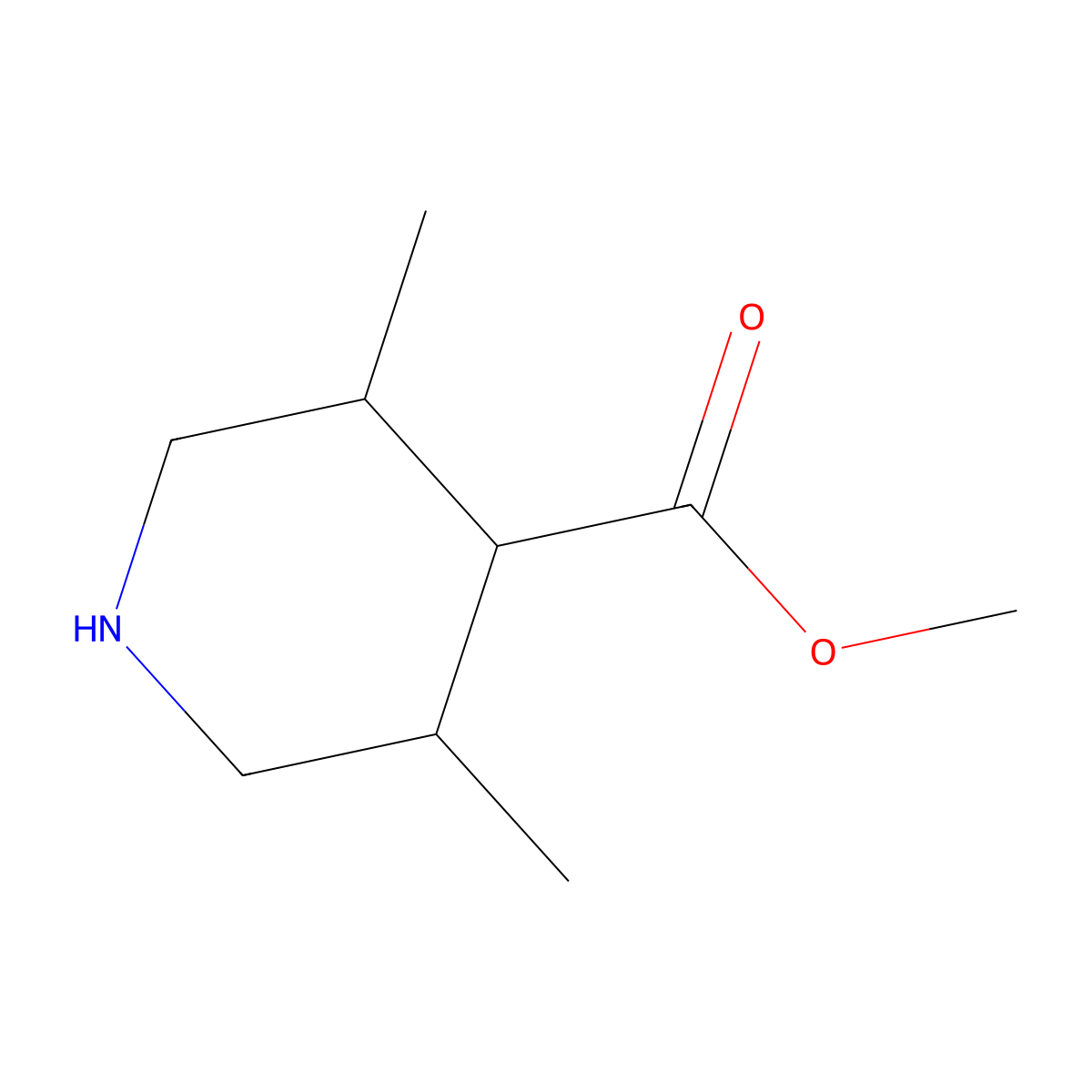 Methyl 3,5-dimethylpiperidine-4-carboxylate molecular structure, CAS 1781163-45-8