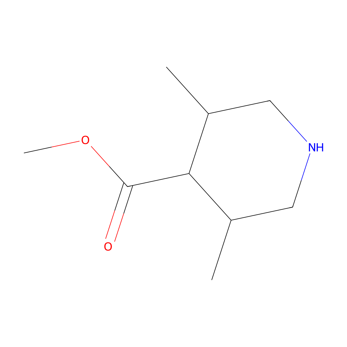 Methyl 3,5-dimethylpiperidine-4-carboxylate molecular structure, CAS 1781163-45-8