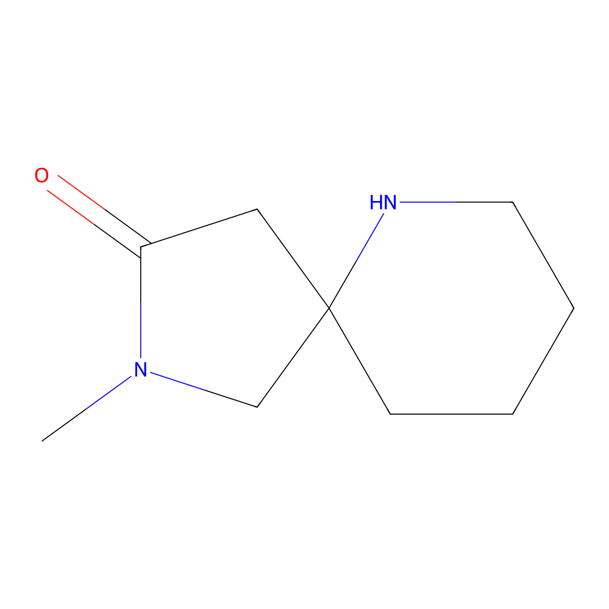 2-Methyl-2,6-diazaspiro[4.5]decan-3-one molecular structure, CAS 1781167-69-8