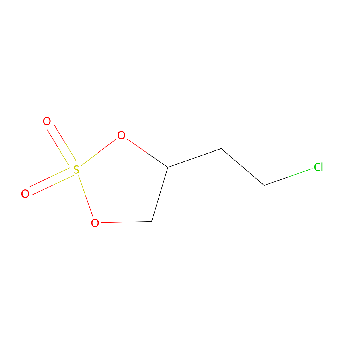 4-(2-Chloroethyl)-1,3,2-dioxathiolane 2,2-dioxide molecular structure, CAS 178117-07-2