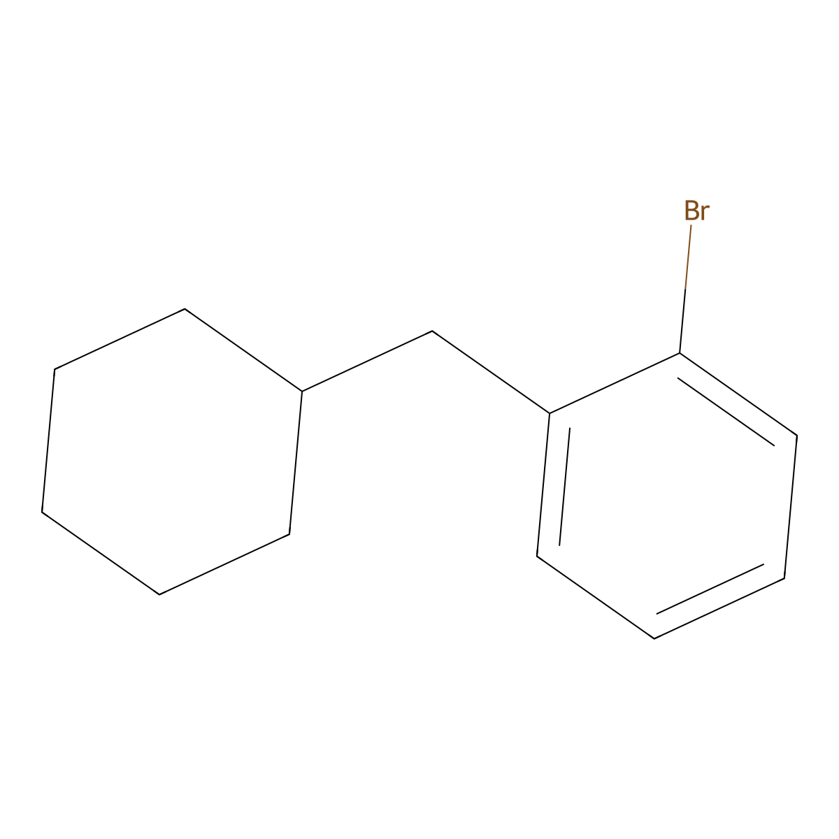 1-Bromo-2-(cyclohexylmethyl)benzene molecular structure, CAS 1781176-50-8