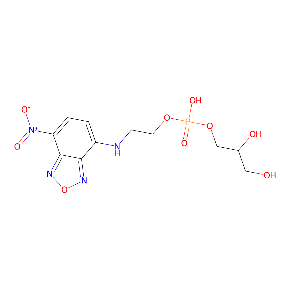 N-(7-nitrobenz-2-oxa-1,3-diazol-4-yl)phosphatidylethanolamine molecular structure, CAS 178119-00-1