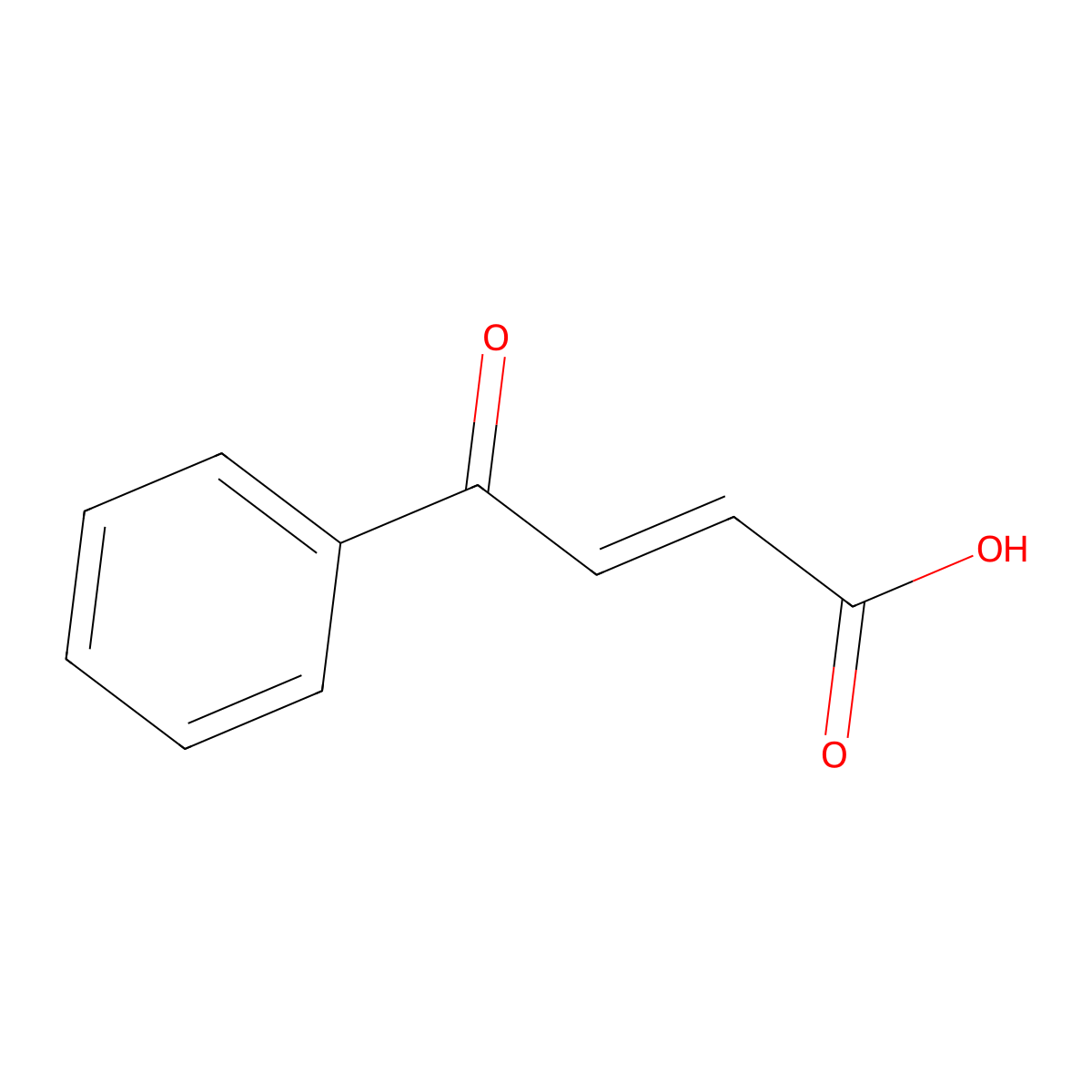 Benzoylacrylic acid molecular structure, CAS 17812-07-6