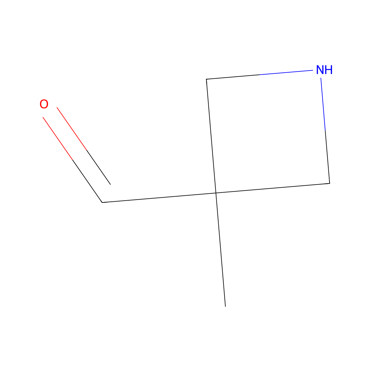 3-Methylazetidine-3-carbaldehyde molecular structure, CAS 1781213-90-8