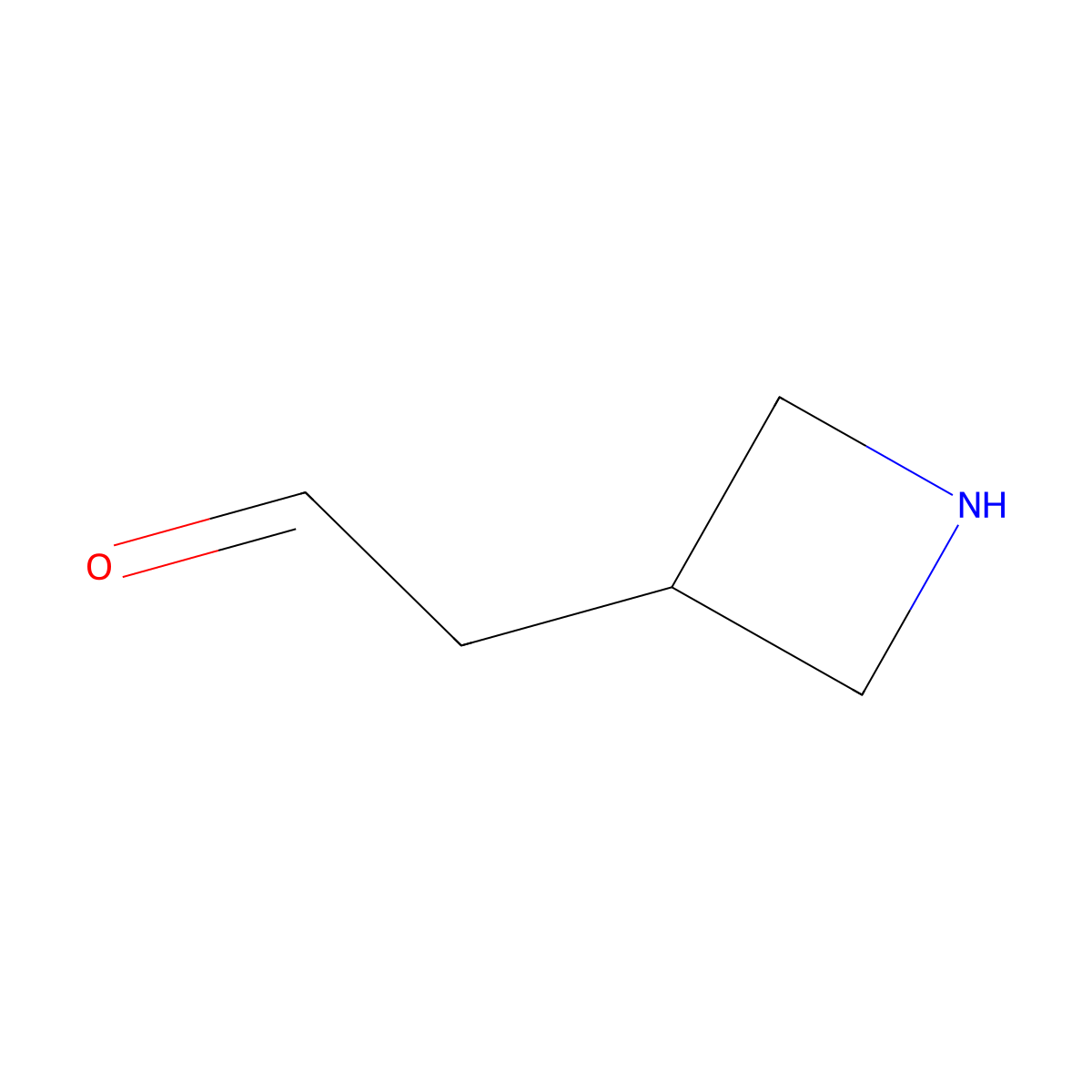 2-(Azetidin-3-yl)acetaldehyde molecular structure, CAS 1781214-02-5
