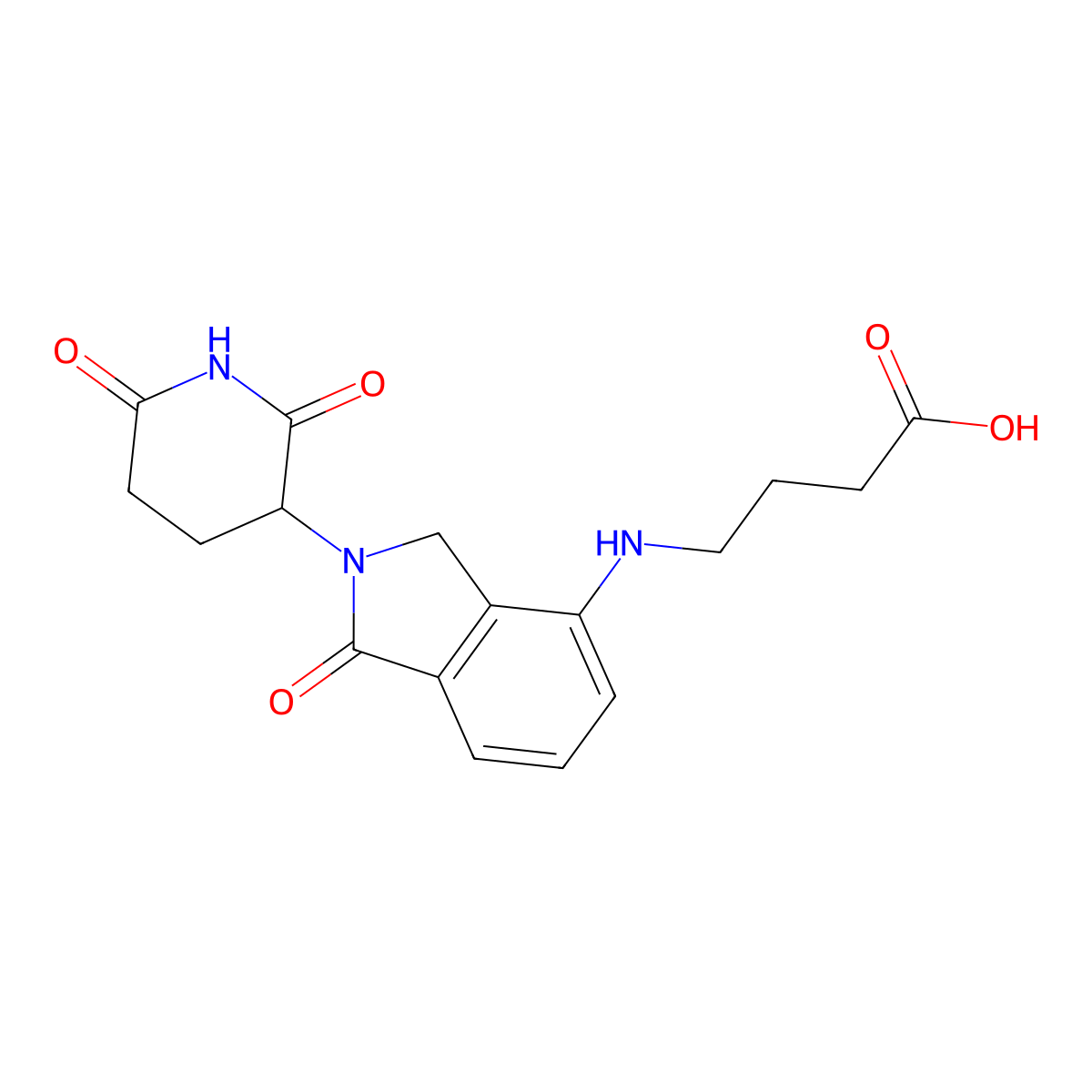Lenalidomide-C3-acid molecular structure, CAS 1781226-49-0