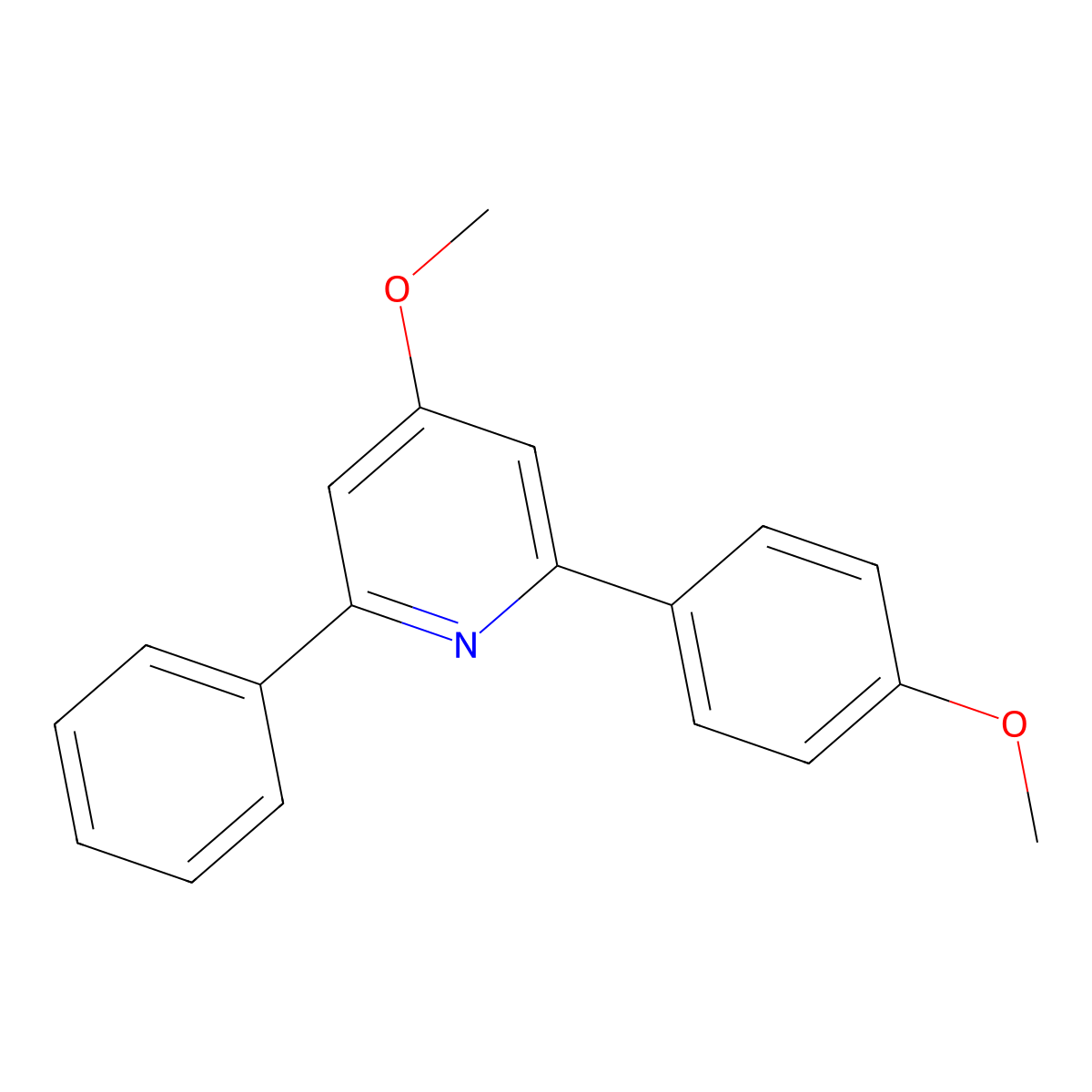4-Methoxy-2-(4-methoxyphenyl)-6-phenylpyridine molecular structure, CAS 1781241-46-0
