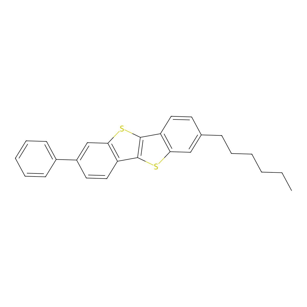 2-Hexyl-7-phenylbenzo[b]benzo[4,5]thieno[2,3-d]thiophene molecular structure, CAS 1781261-93-5