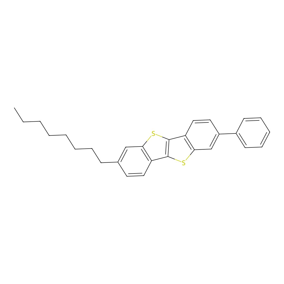 2-Octyl-7-phenyl-benzo[d][1]benzothieno[3,2-b]thiophene [for organic electronics] molecular structure, CAS 1781261-95-7