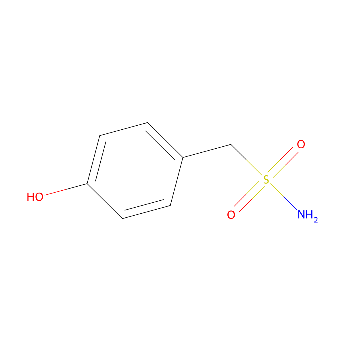 (4-Hydroxyphenyl)methanesulfonamide molecular structure, CAS 1781268-45-8