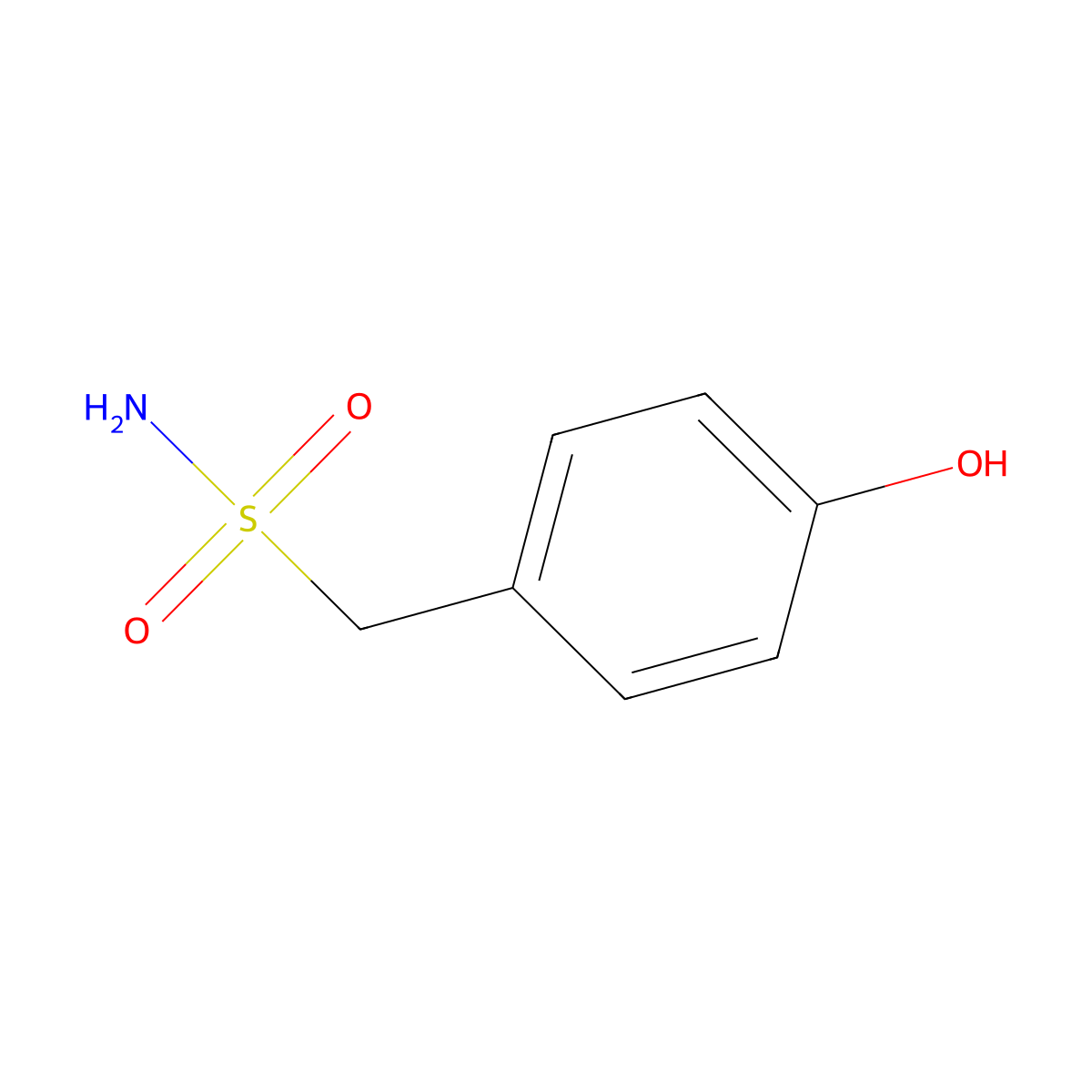 (4-Hydroxyphenyl)methanesulfonamide molecular structure, CAS 1781268-45-8