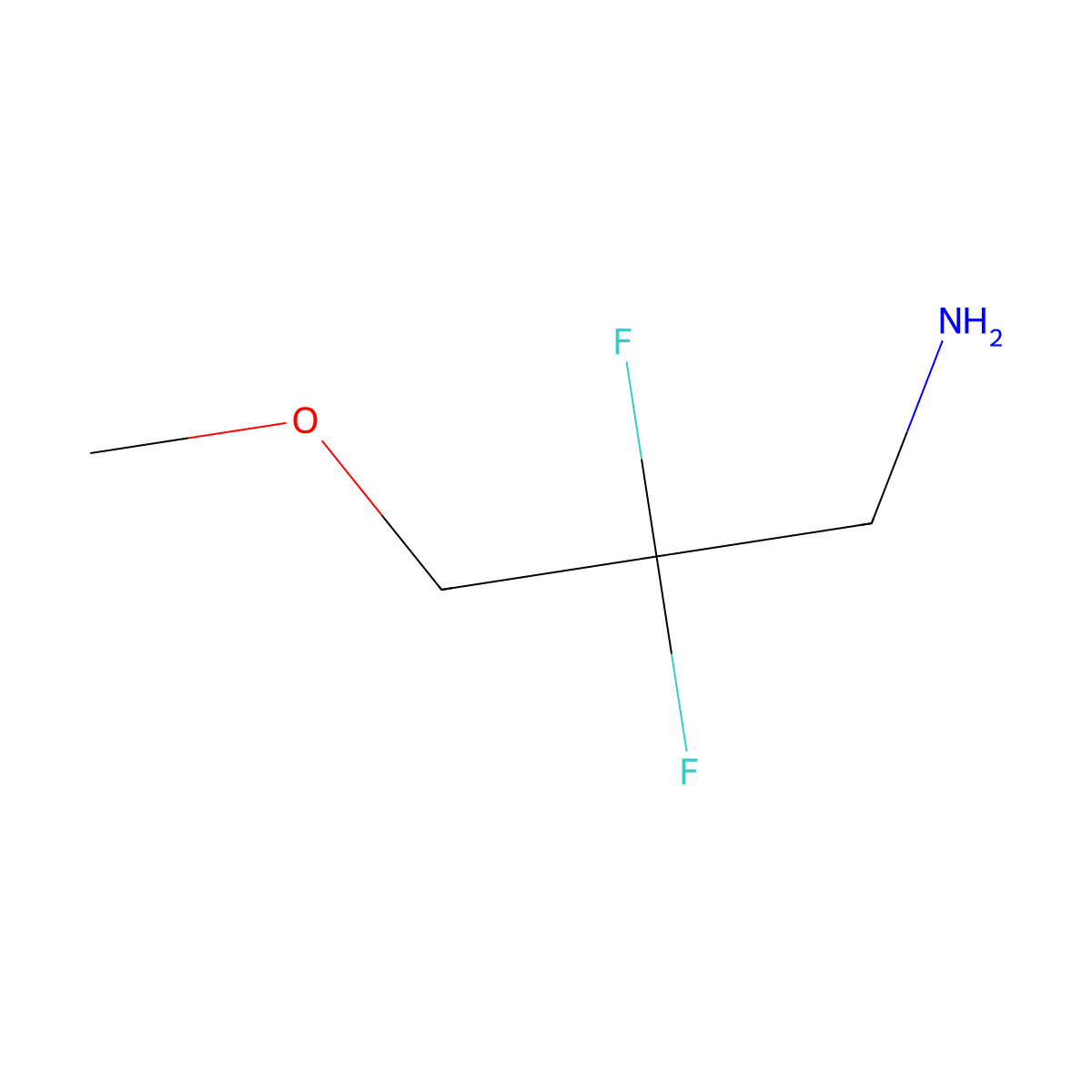 2,2-Difluoro-3-methoxypropan-1-amine molecular structure, CAS 1781297-11-7