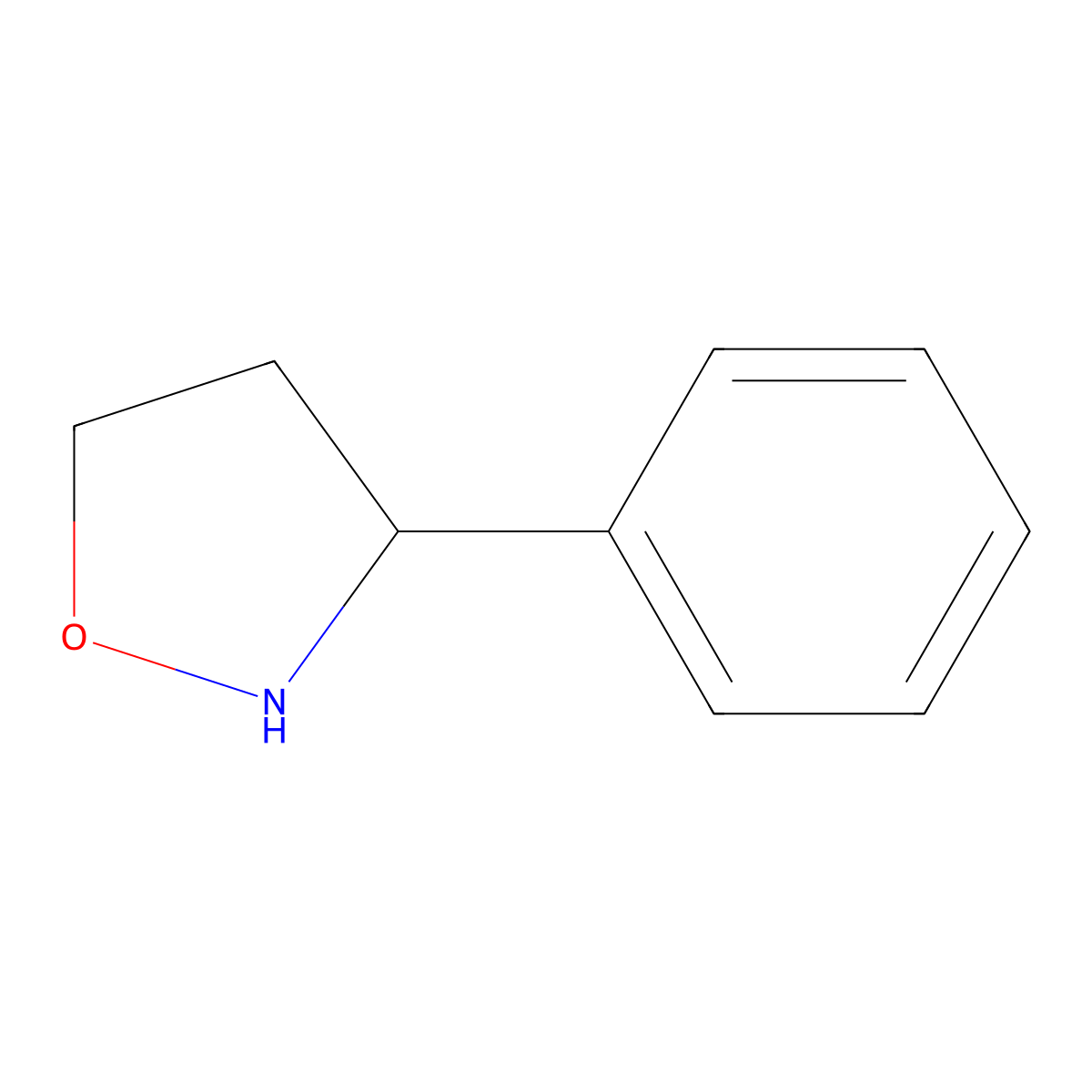 3-Phenylisoxazolidine molecular structure, CAS 1781311-29-2