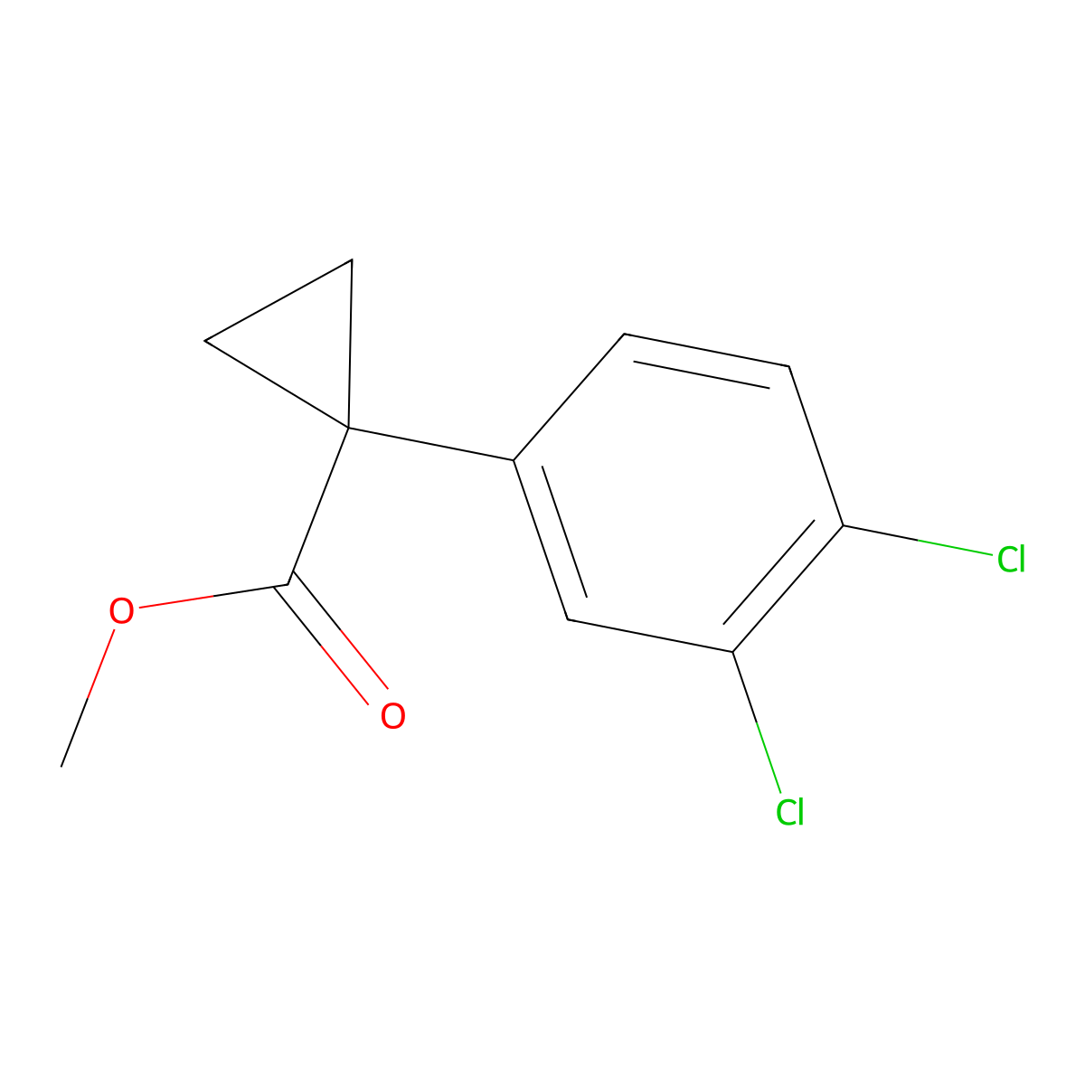 1-(3,4-Dichloro-phenyl)-cyclopropanecarboxylic acid methyl ester molecular structure, CAS 1781330-59-3