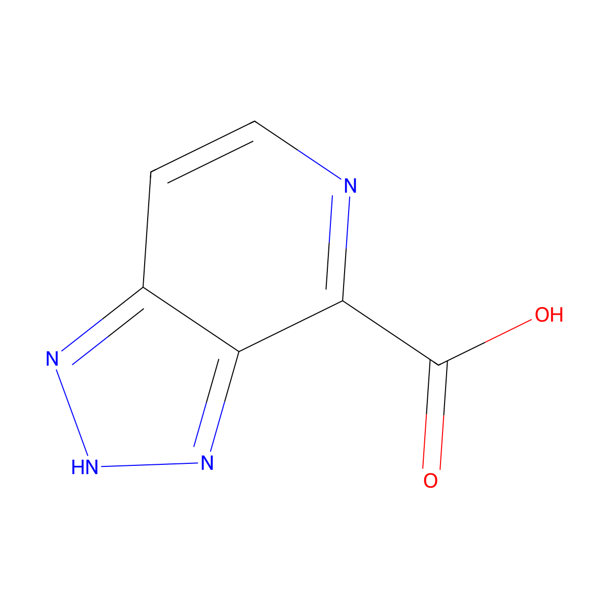 1H-[1,2,3]triazolo[4,5-c]pyridine-4-carboxylic acid molecular structure, CAS 1781330-80-0