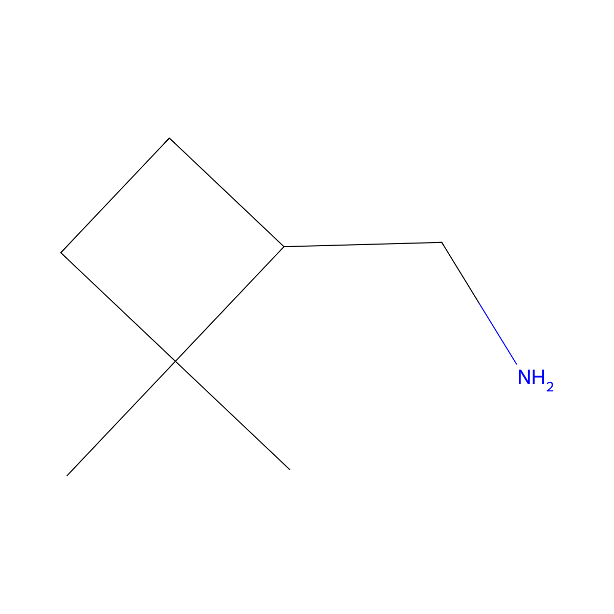 (2,2-Dimethylcyclobutyl)methanamine molecular structure, CAS 1781332-45-3
