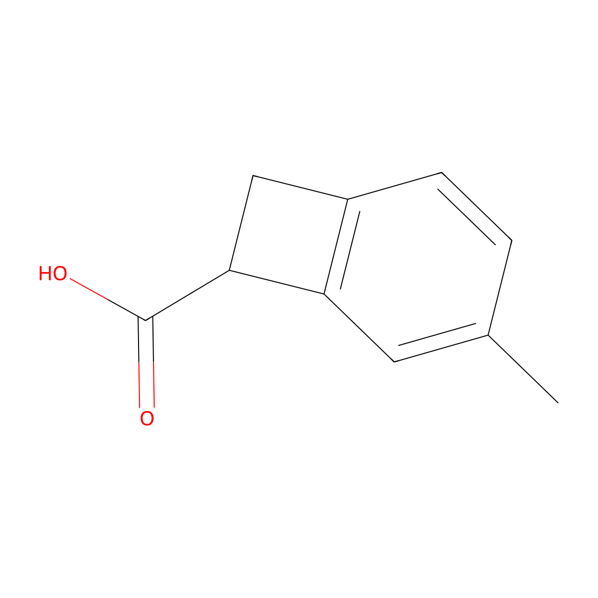 4-Methylbicyclo[4.2.0]octa-1,3,5-triene-7-carboxylic acid molecular structure, CAS 1781334-49-3