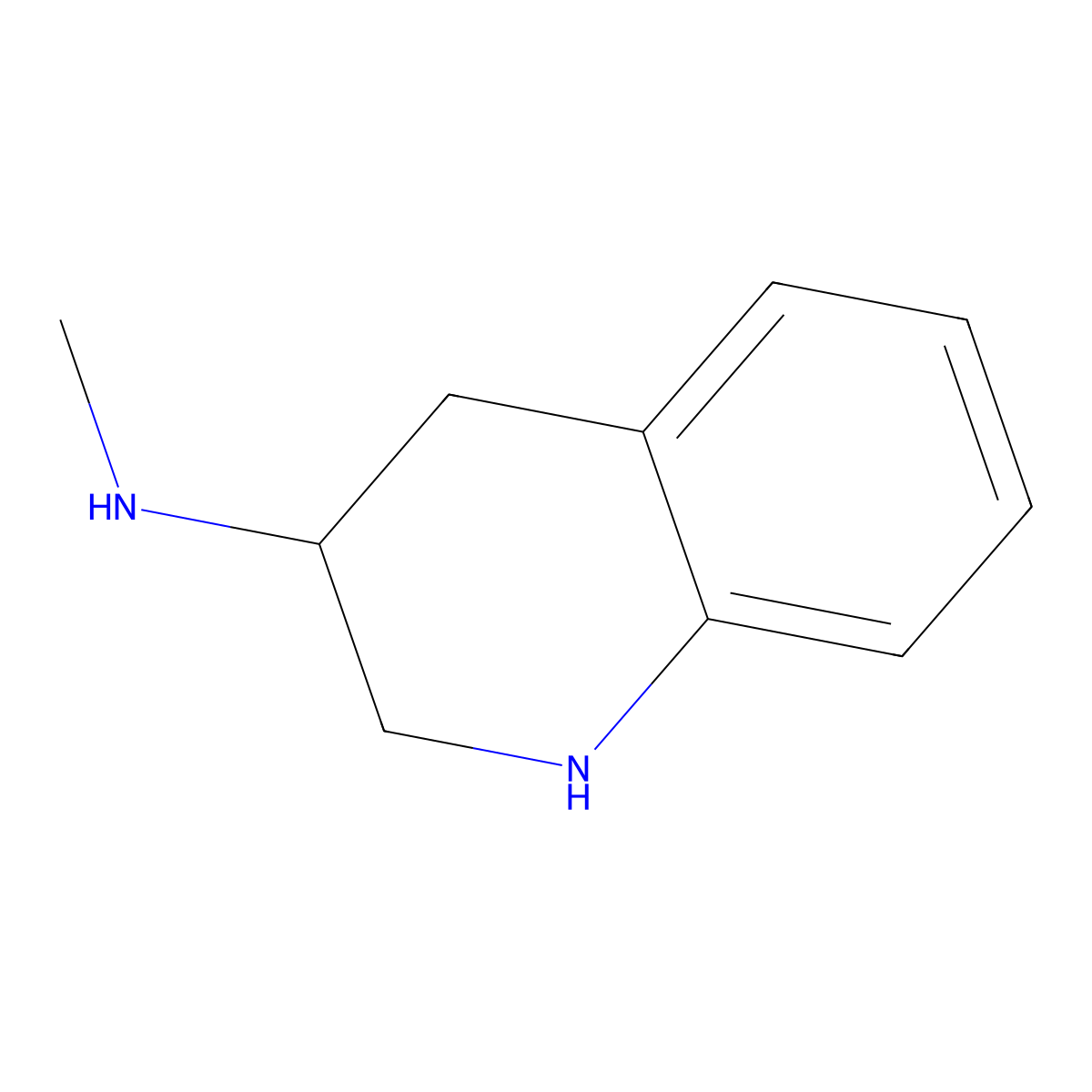 N-methyl-1,2,3,4-tetrahydroquinolin-3-amine molecular structure, CAS 1781334-62-0