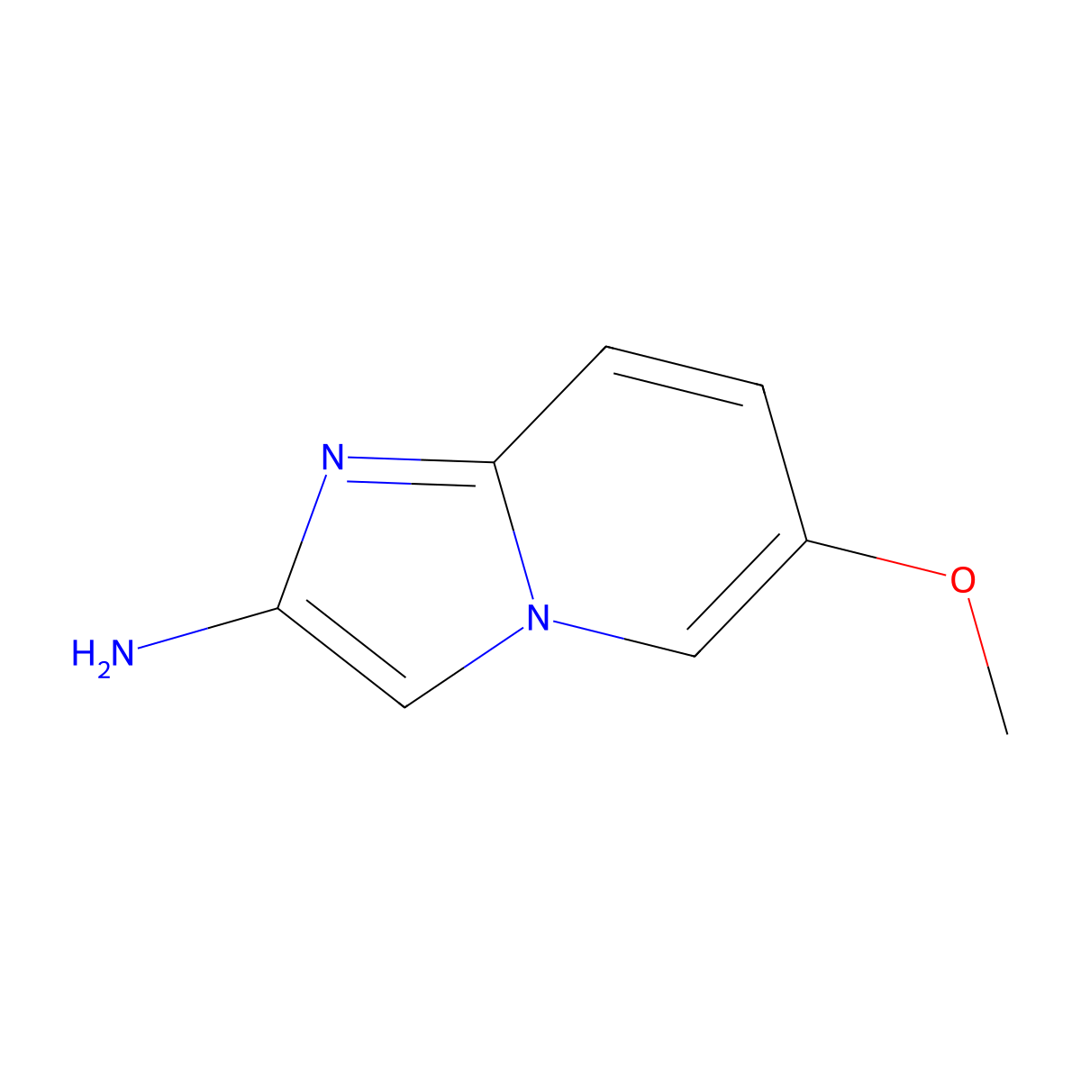 6-Methoxyimidazo[1,2-a]pyridin-2-amine molecular structure, CAS 1781335-19-0