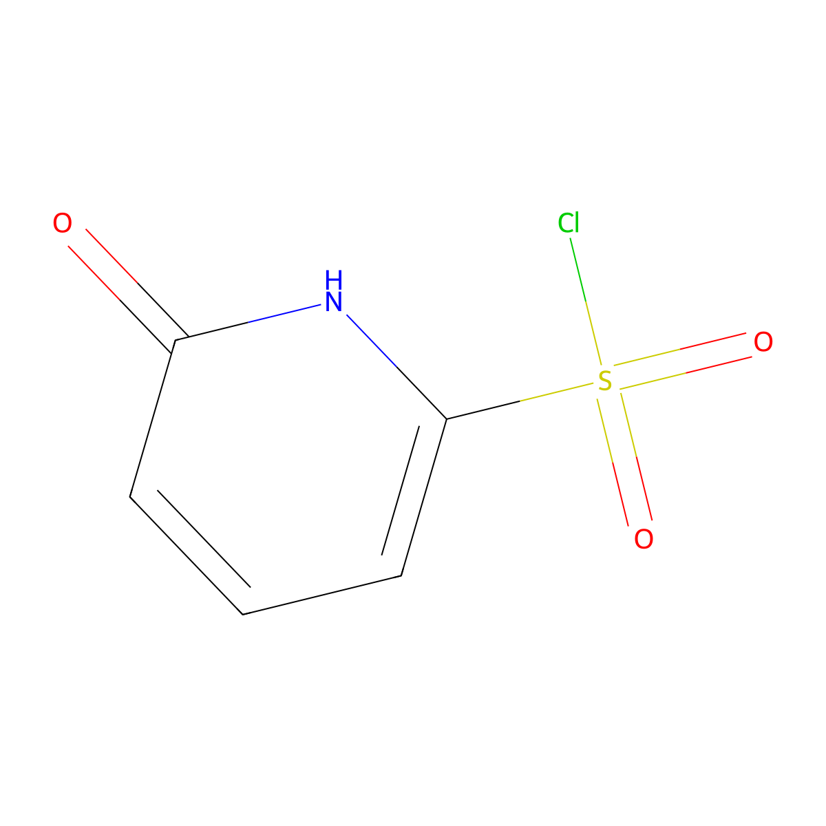 6-Hydroxypyridine-2-sulfonyl chloride molecular structure, CAS 1781339-25-0