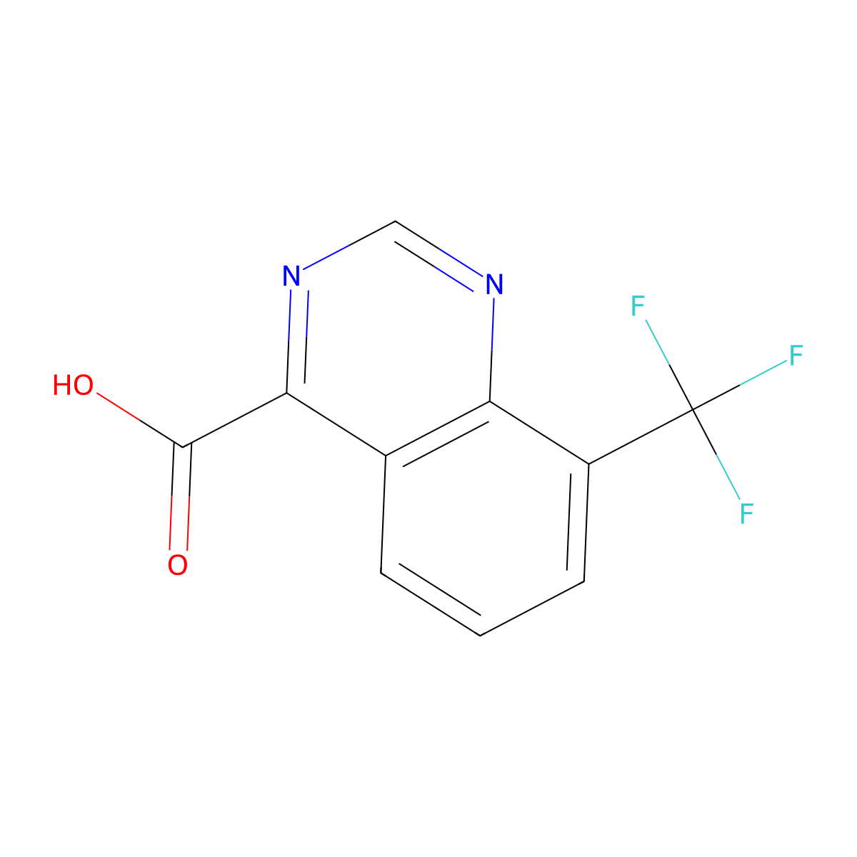 8-(Trifluoromethyl)quinazoline-4-carboxylic acid molecular structure, CAS 1781371-03-6