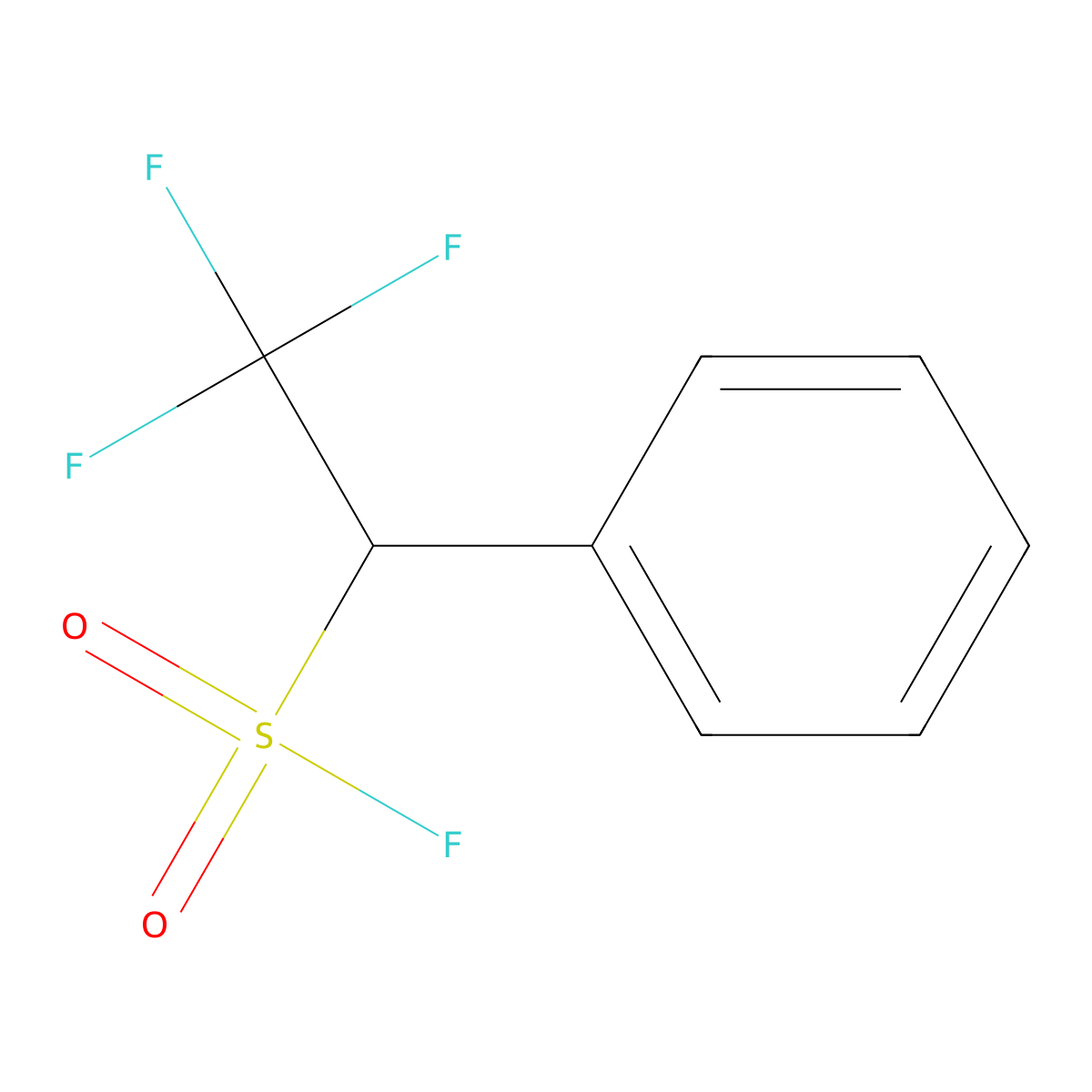 2,2,2-Trifluoro-1-phenylethane-1-sulfonyl fluoride molecular structure, CAS 1781371-15-0
