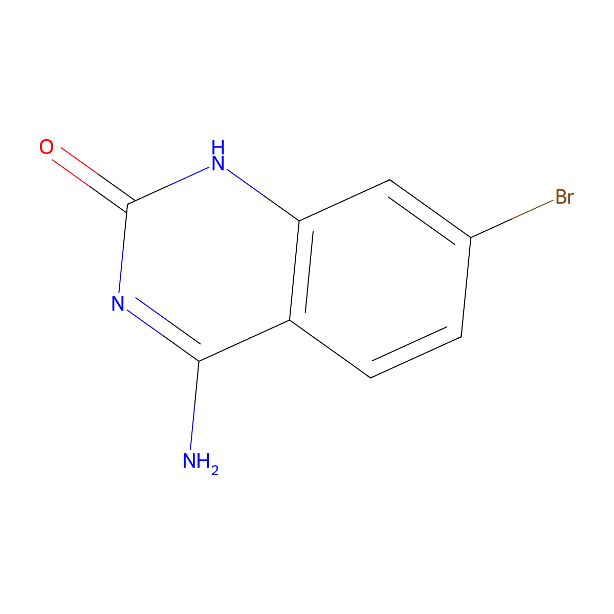 4-Amino-7-bromoquinazolin-2-ol molecular structure, CAS 1781373-66-7