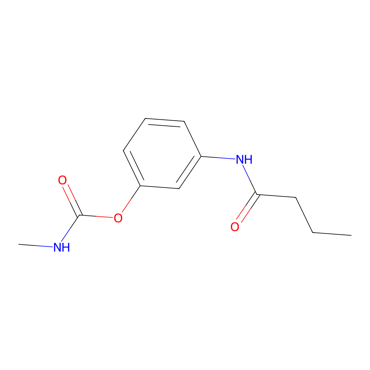 3'-Hydroxybutranilide methylcarbamic acid ester molecular structure, CAS 17814-27-6