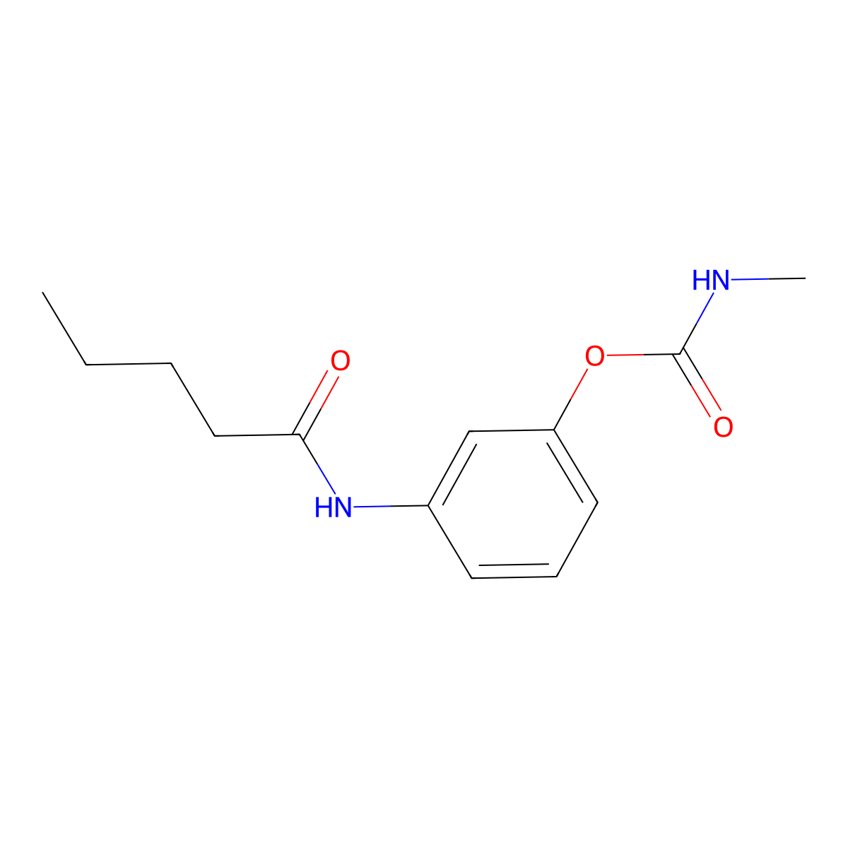 Valeranilide, 3'-hydroxy-, methylcarbamate (ester) molecular structure, CAS 17814-28-7
