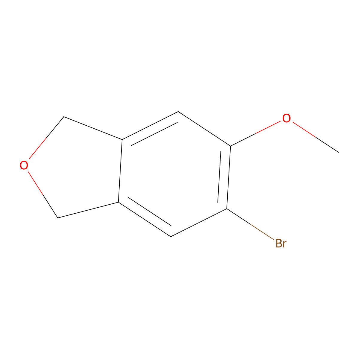 5-Bromo-6-methoxy-1,3-dihydro-2-benzofuran molecular structure, CAS 1781444-68-5