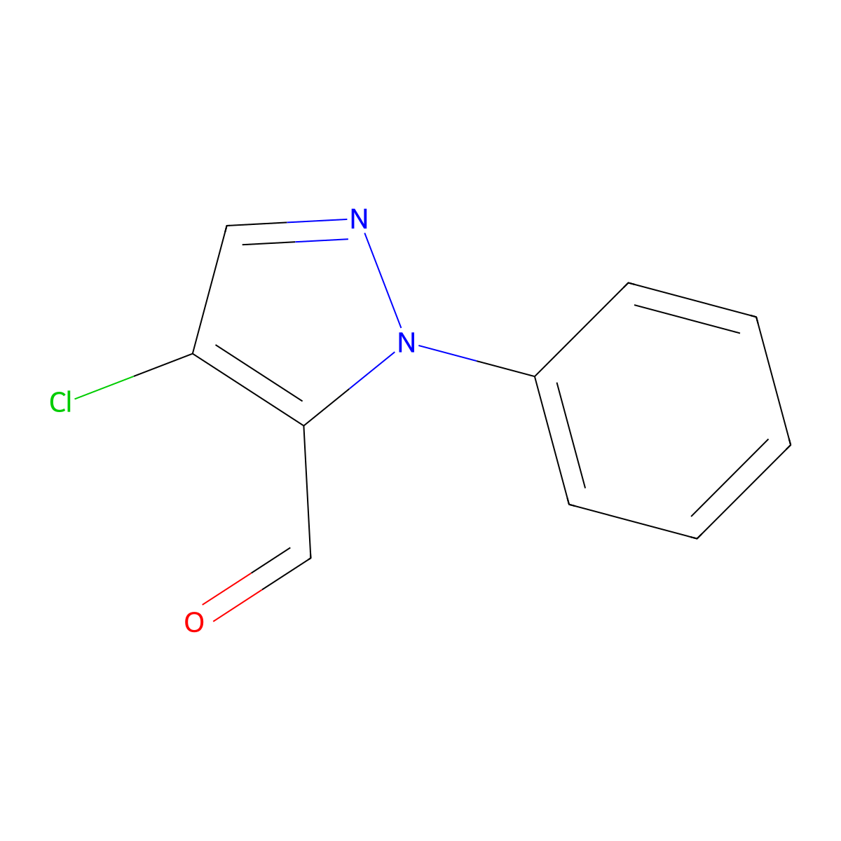 4-chloro-1-phenyl-1H-pyrazole-5-carbaldehyde molecular structure, CAS 1781448-51-8