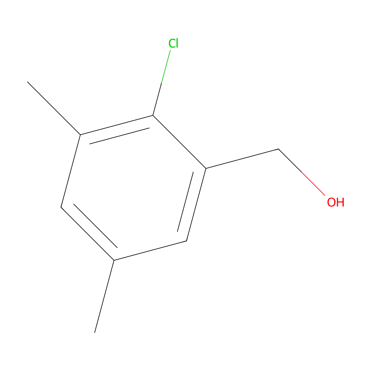 (2-Chloro-3,5-dimethylphenyl)methanol molecular structure, CAS 1781450-68-7