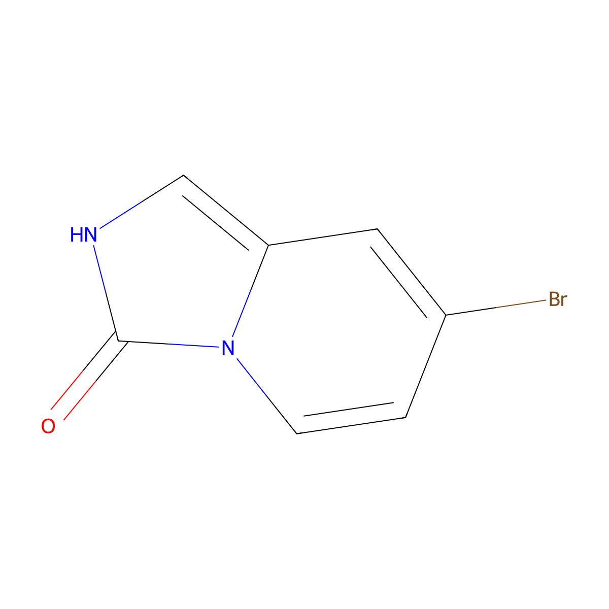 7-Bromoimidazo[1,5-a]pyridin-3(2H)-one molecular structure, CAS 1781456-49-2
