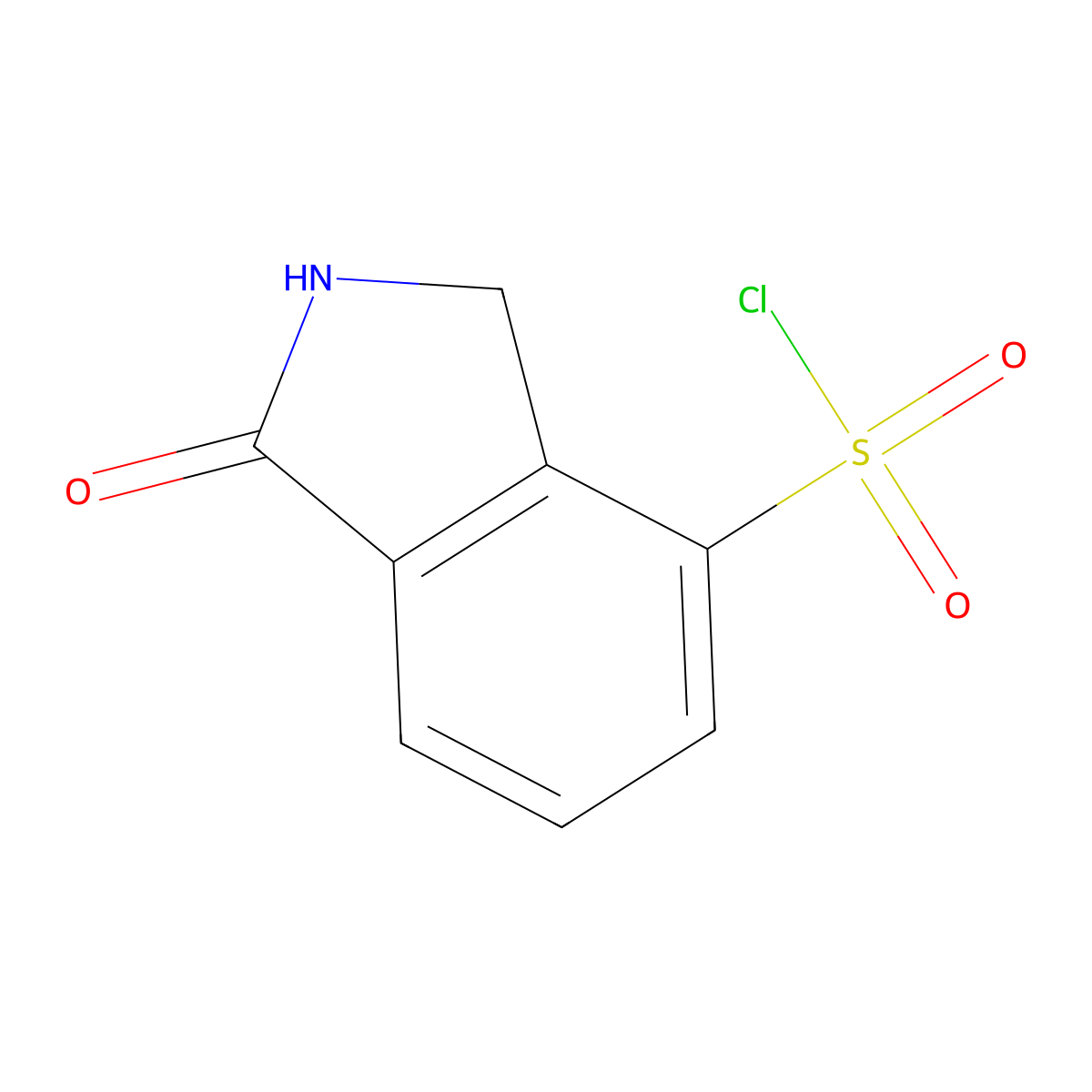 1-Oxo-2,3-dihydroisoindole-4-sulfonyl chloride molecular structure, CAS 1781467-84-2