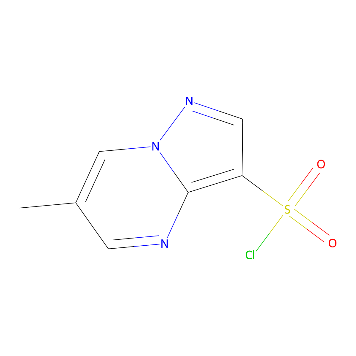 6-Methylpyrazolo[1,5-a]pyrimidine-3-sulfonyl chloride molecular structure, CAS 1781467-89-7