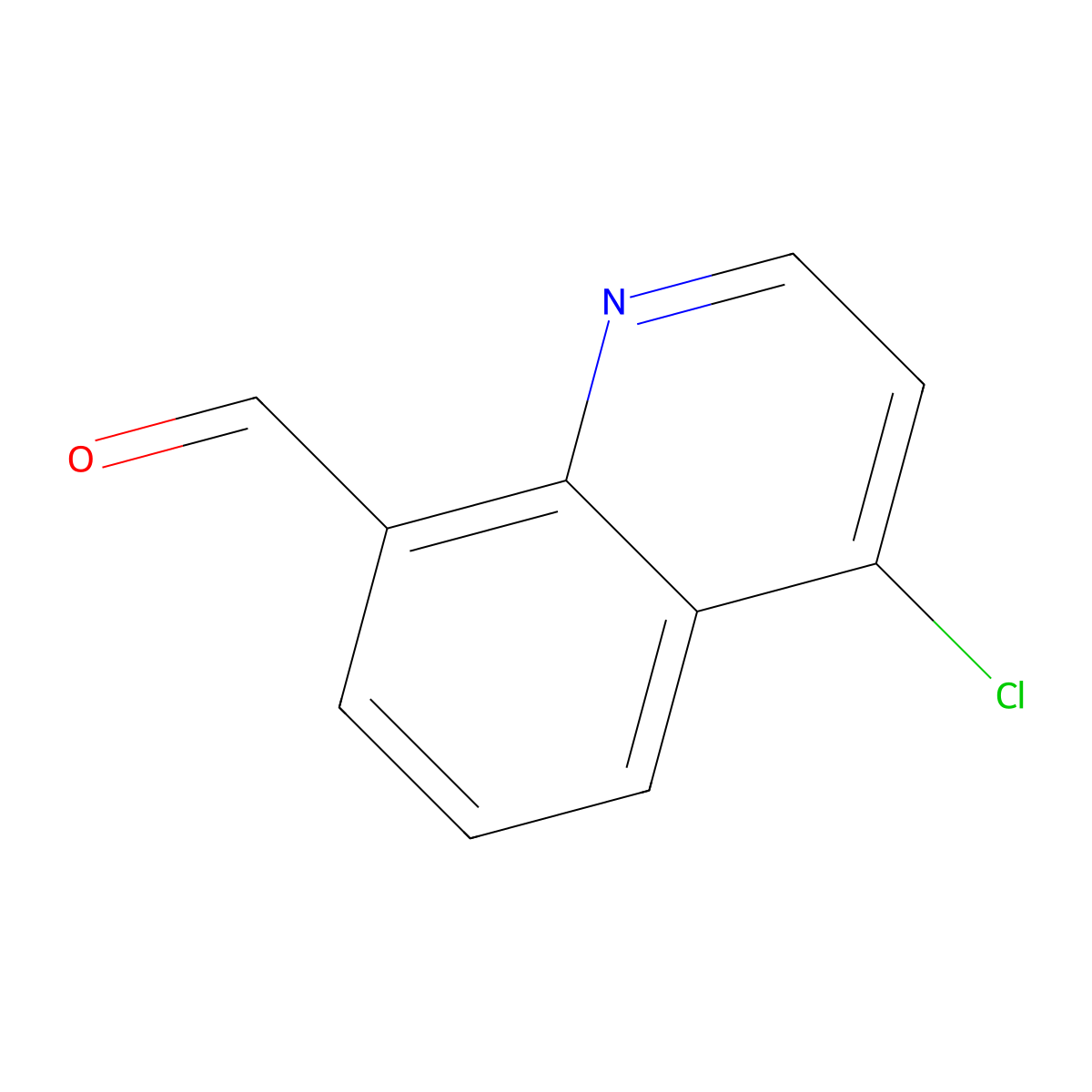 4-Chloroquinoline-8-carbaldehyde molecular structure, CAS 1781473-10-6