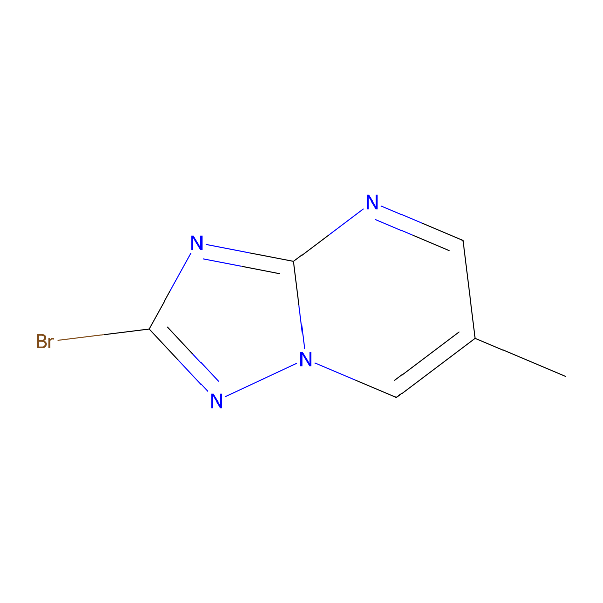2-Bromo-6-methyl-[1,2,4]triazolo[1,5-a]pyrimidine molecular structure, CAS 1781485-41-3