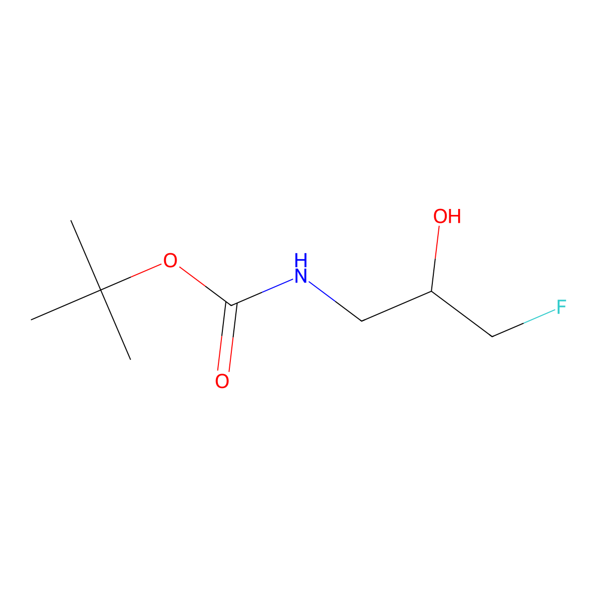 tert-Butyl (3-fluoro-2-hydroxypropyl)carbamate molecular structure, CAS 1781491-41-5