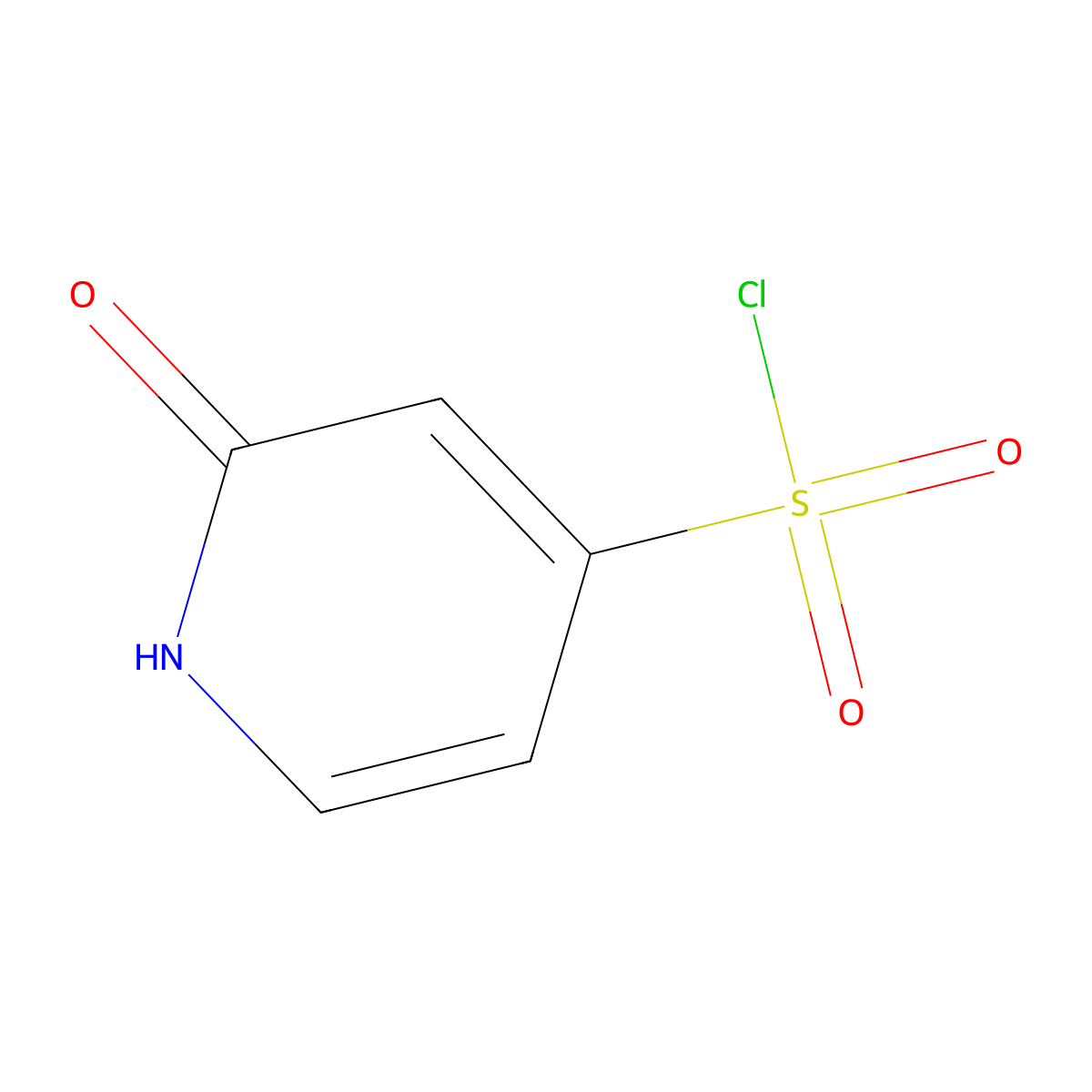 2-Hydroxypyridine-4-sulfonyl chloride molecular structure, CAS 1781494-05-0