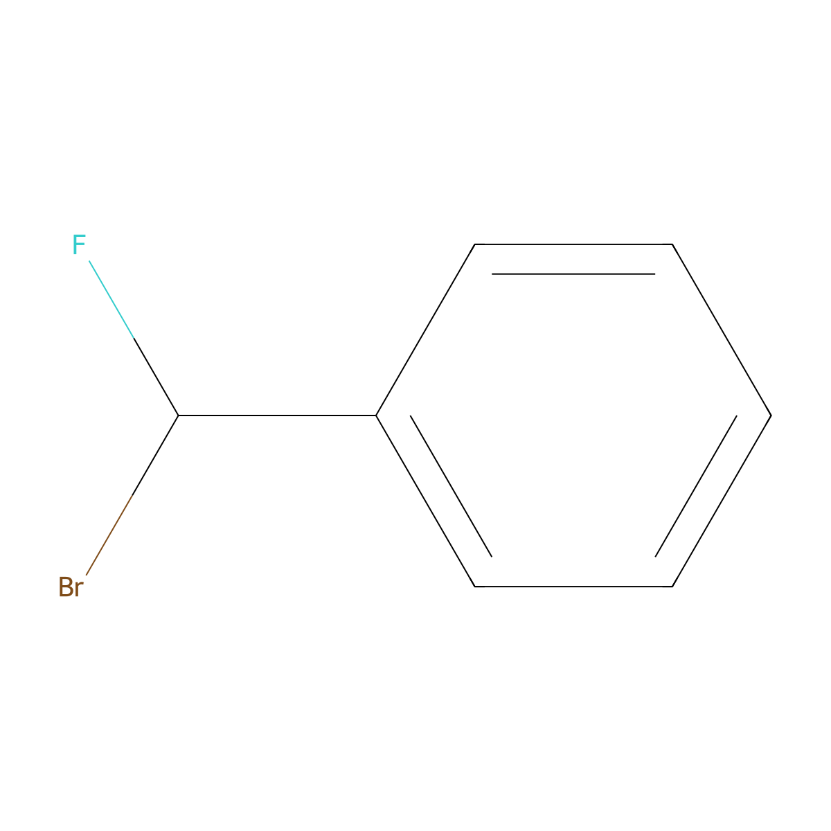 [Bromo(fluoro)methyl]benzene molecular structure, CAS 17815-88-2