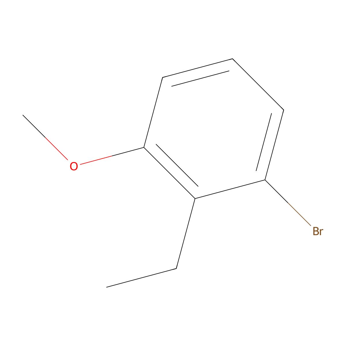 1-Bromo-2-ethyl-3-methoxybenzene molecular structure, CAS 1781502-48-4