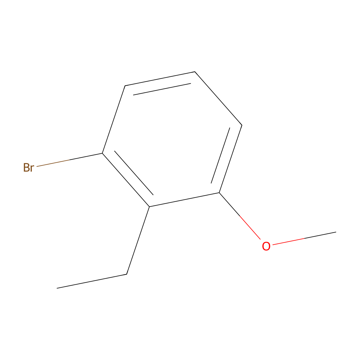 1-Bromo-2-ethyl-3-methoxybenzene molecular structure, CAS 1781502-48-4
